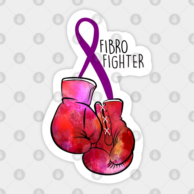 Fibro Fighter (black font) Sticker by spooniespecies